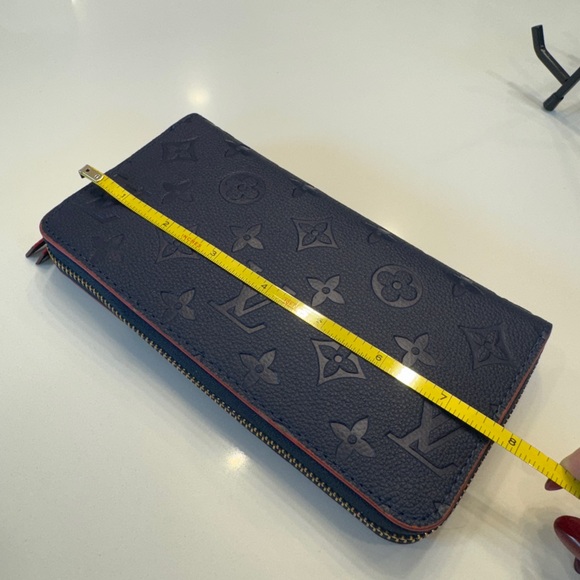 Royal Blue Monogram Zip Wallet - Picture 8 of 12